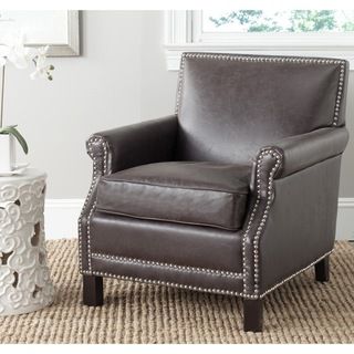Safavieh Easton Antique Brown Club Chair Mcr4572e Faux Leather Safavieh Easton Antique Brown Club Chair Ping Great Deals On Living