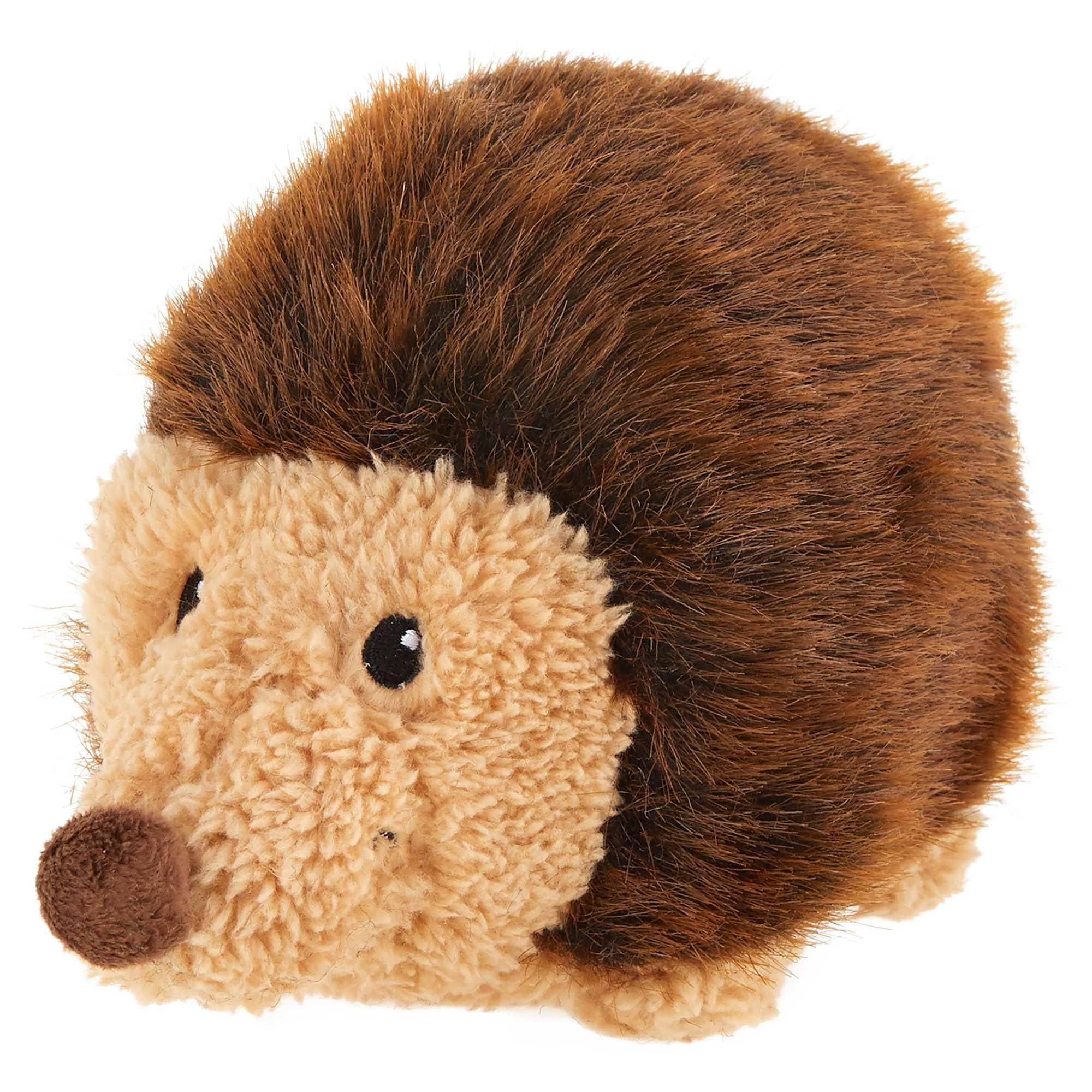 Top Paw Hedgehog Dog Toy Plush Squeaker Size Medium Black