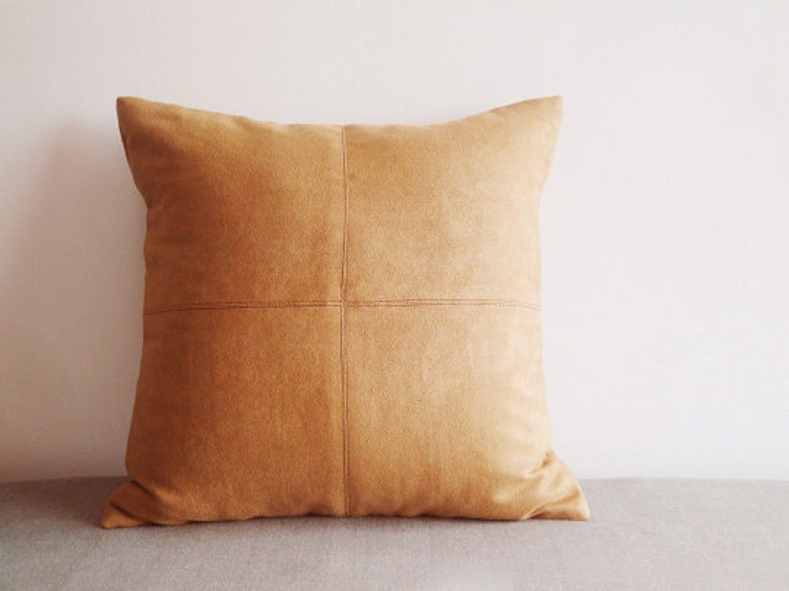 2 x Faux Suede Navy Blue 16/" 40CM Cushion Covers