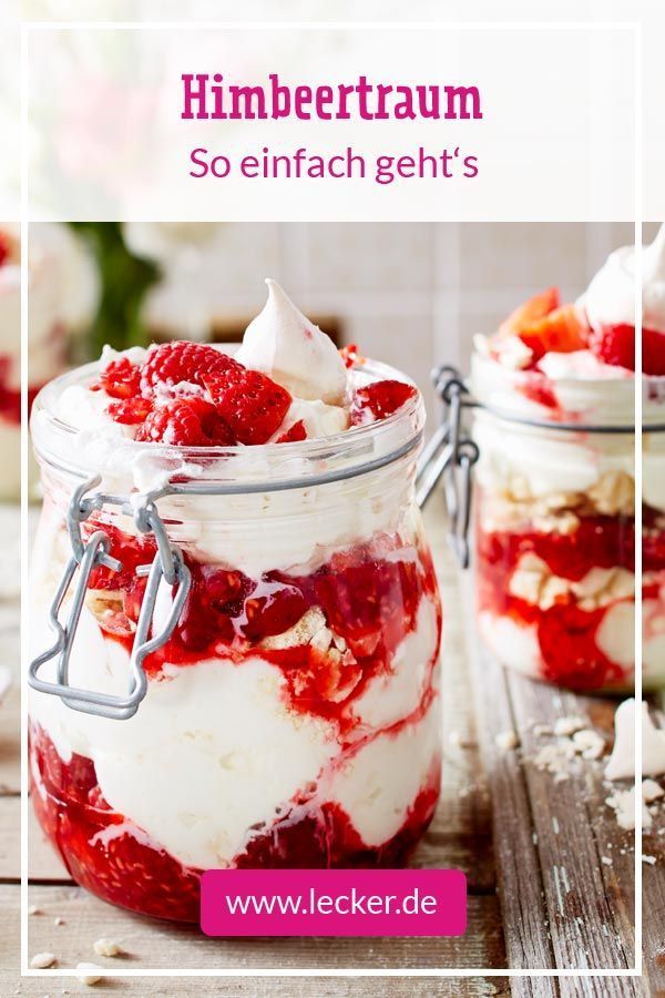 Himbeertraum - einfaches Dessert für 10 Personen Rezept