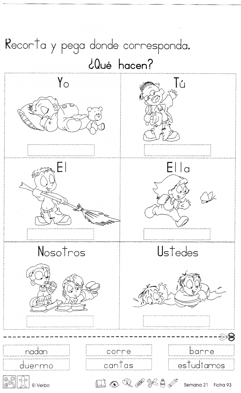 El verbo: 2do grado