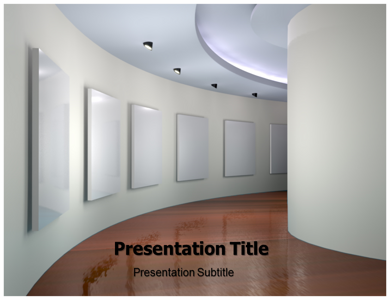 art gallery 3d powerpoint presentation fully editable ppt slides for powerpoint gallery