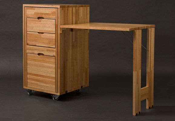 Transforming Cabinet With Hidden Table and Chairs From Claudio Sibille