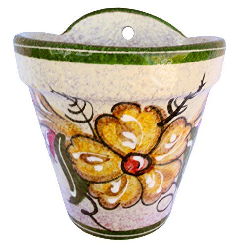 Amazon Com Spanish Wall Hanging Flower Pot Spanish Gold Kitchen Dining Hanging Flower Pots Flower Pots Wall Hanging