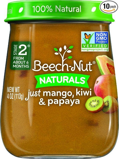 beech nut stage 2 baby food mango kiwi papaya 4 ounce pack of 10 beech nut stage 2 baby food mango kiwi papaya 4 ounce pack of 10
