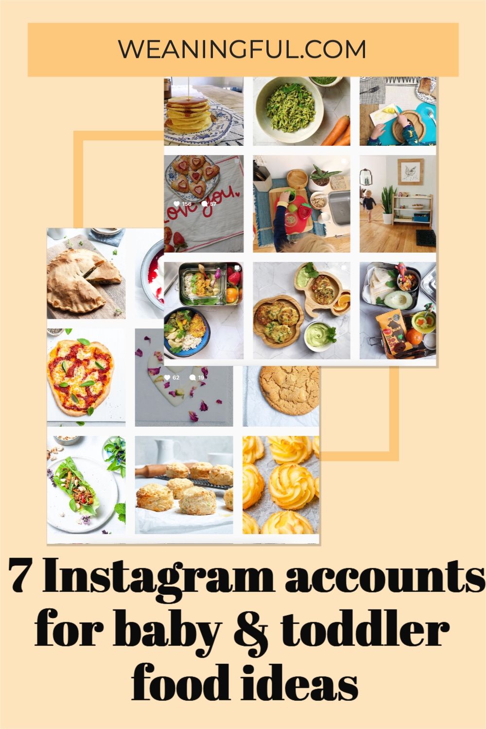Looking for baby or toddler food ideas? Then these Instagram accounts will inspire you in the kitchen with meal ideas for little ones, quick snack recipes or even lunchbox friendly recipes. Easy Baby Food Recipes, Healthy Baby Food, Homemade Baby Foods, Healthy Babies, Healthy Meals For Kids, Healthy Homemade, Kids Recipes, Meals For One, Kids Meals