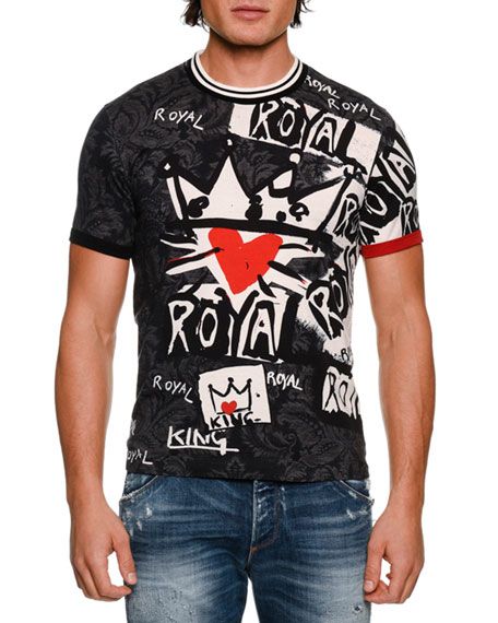 dolce and gabbana graffiti t shirt