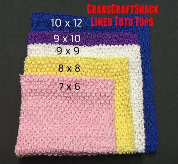 8/" LINED Crochet Waffle Headbands~ Tutu Tops