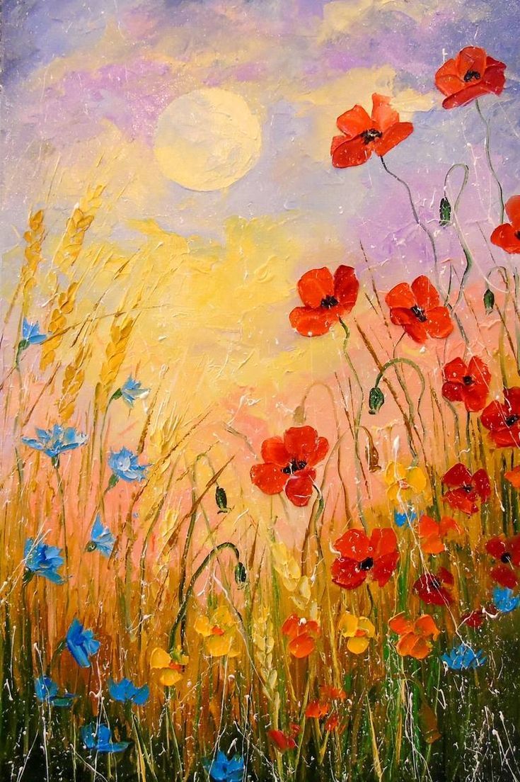 Saatchi Art Artist Olha Darchuk; Painting Wild flowers in the moonlight # Saatchi Art Artist Olha Darchuk; Painting Wild flowers in the moonlight #art The post Saatchi Art Artist Olha Darchuk; Painting Wild flowers in the moonlight # appeared first on Diy Flowers. Simple Oil Painting, Lily Painting, Acrylic Painting Flowers, Oil Painting On Canvas, Painting Clouds, Paint Flowers, Flower Canvas Art, Moonlight Painting, Abstract Wall Art