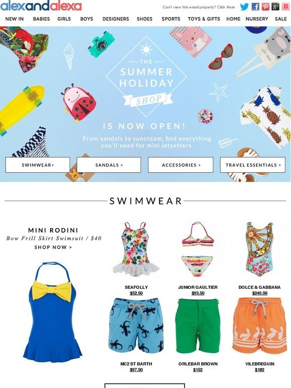 Summer Holiday Shop Alex and Alexa デザイン Summer Holiday Shop Alex and Alexa デザイン