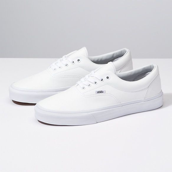 white leather vans