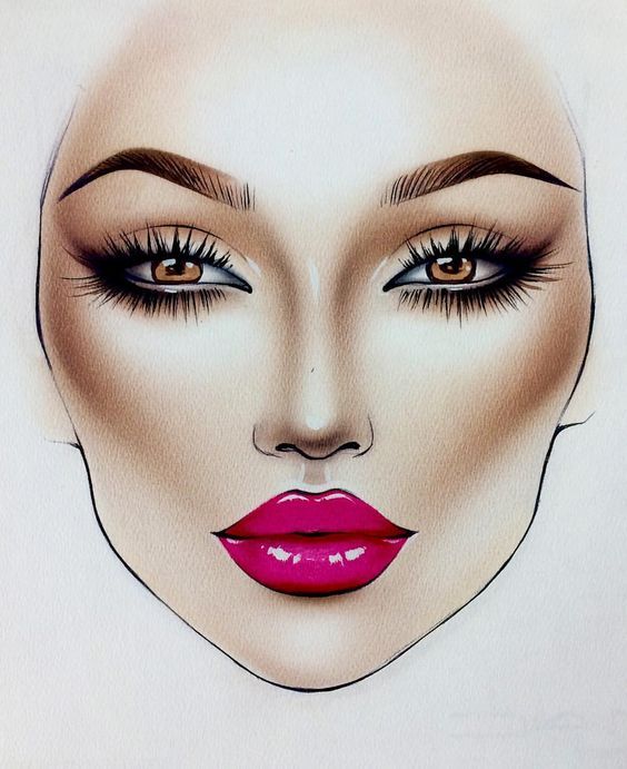 face chart makeup coisas de maquiagem rosto para mac makeup templates