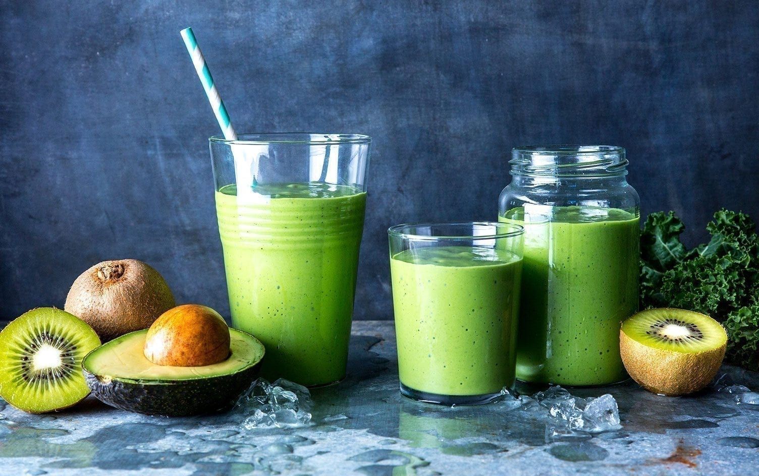 Avocado, Kale and Spinach Smoothie #myfitnesspalrecipes