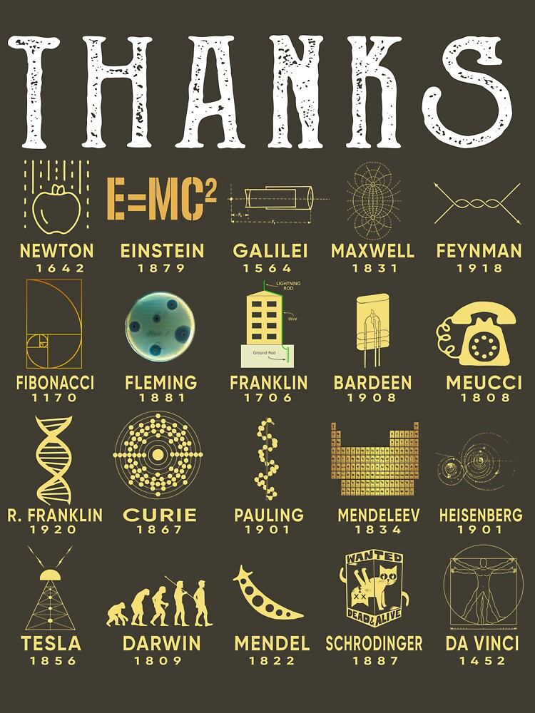 "Thanks Scientists" T-shirt for Sale by maria5wgloria | Redbubble | astronomy t-shirts - biology t-shirts - chemistry t-shirts Science Notes, Science Chemistry, Chemistry Posters, Science Art, General Knowledge Facts, Knowledge Quotes, Amazing Science Facts, Fun Facts, Physics And Mathematics