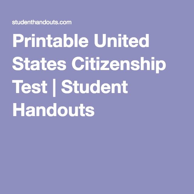 Printable United Suggests Citizenship Look at Scholar Handouts graphic regarding Printable United States Citizenship Test known as Printable United Suggests Citizenship Verify University student Handouts