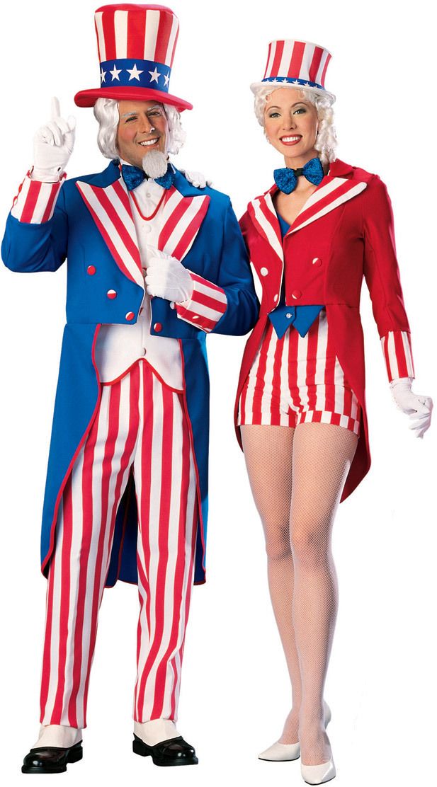 Large Fourth of July Patriotic Man Uncle Sam Adult Costume
