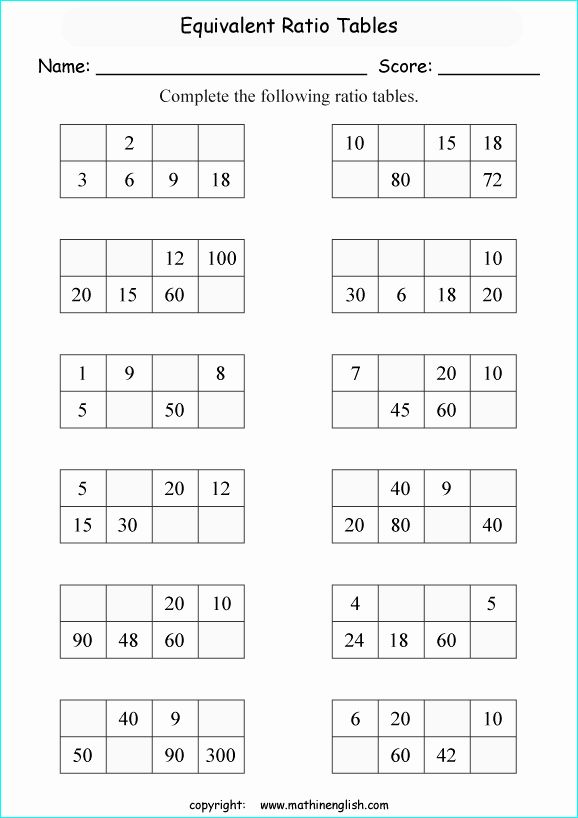 50 ratio and proportion worksheet in 2020 with images