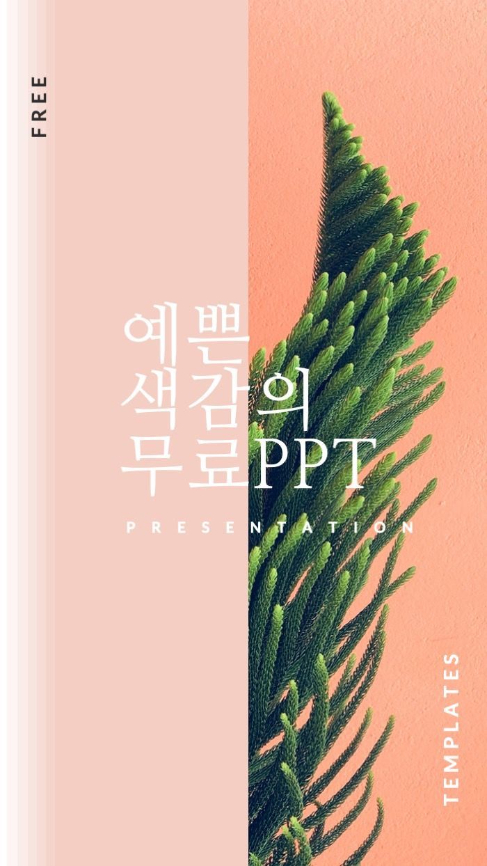예쁜 색감의 무료 봄 PPT 디자인 템플릿