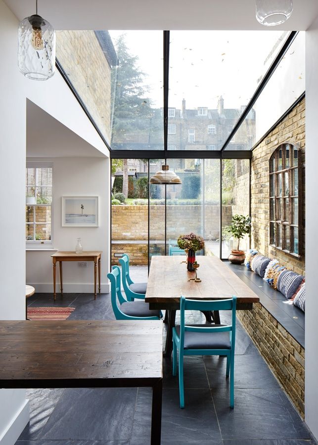 HÛT s'ajoute « bijou-comme » la prolongation en verre à la maison est de Londres by HÛTArchiExpo