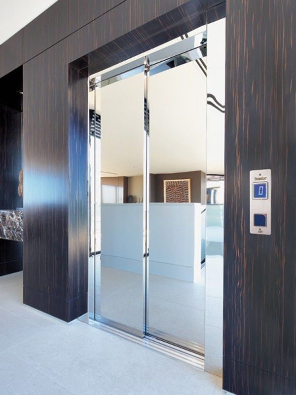 Electric gearless outdoor house lift domuslift con porte automatiche ... Igv group domuslift