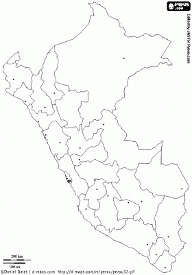 map of the republic of peru coloring page printables pinterest