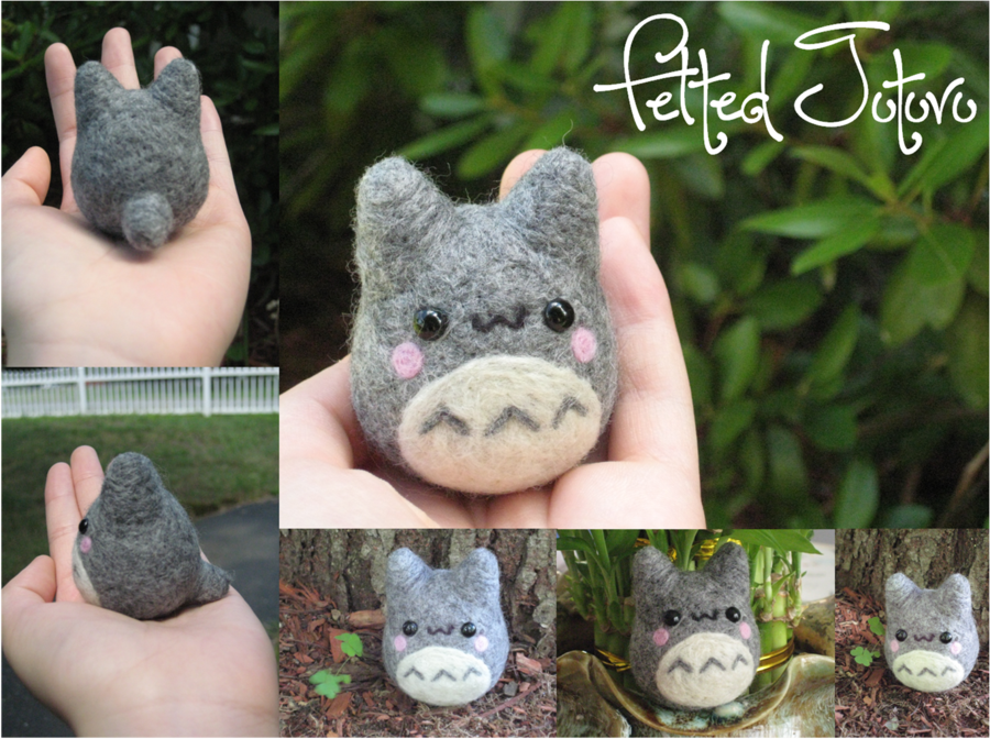 Felted Totoro By Xxnostalgic フェルトクラフト ハンドメイド おひなさま Felted Totoro By Xxnostalgic フェルトクラフト ハンドメイド おひなさま