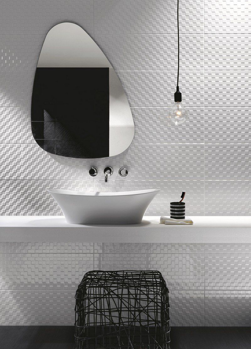 Carrelage salle de bain noir et blanc- duo intemporel très classe Carrelage salle de bain noir et blanc- duo intemporel très classe