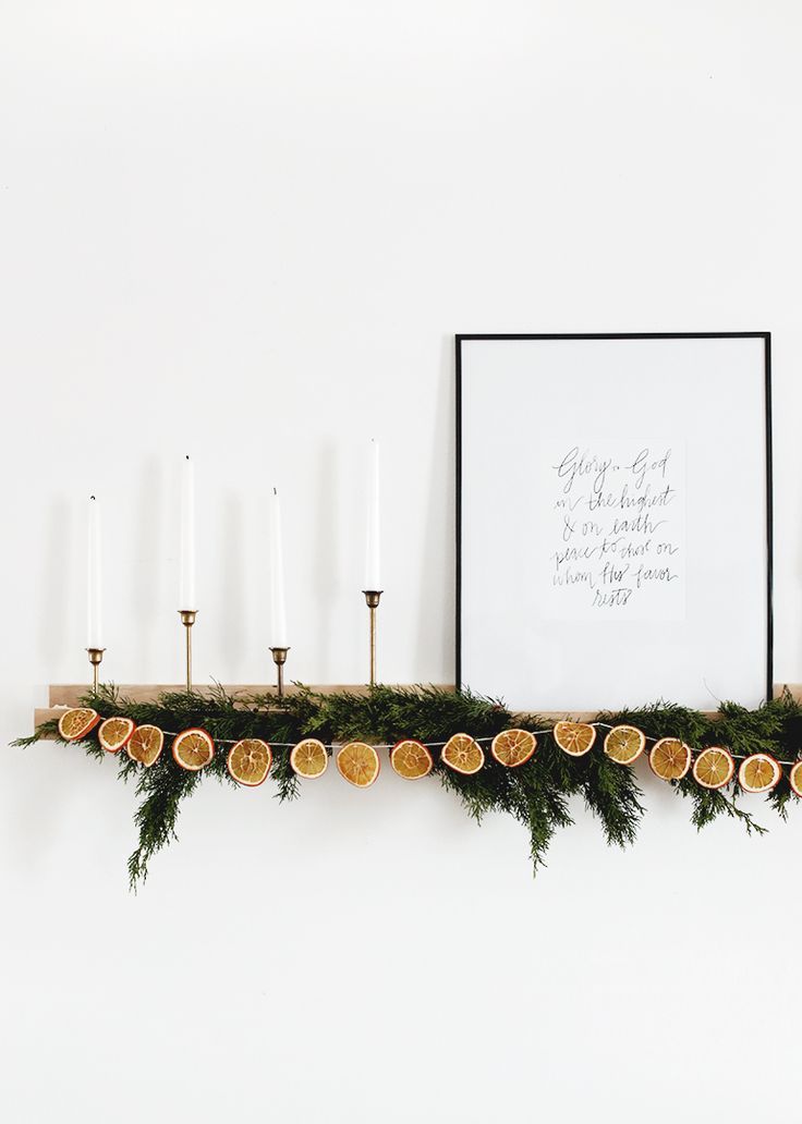 DIY getrocknete orange Girlande #seasonsoftheyear