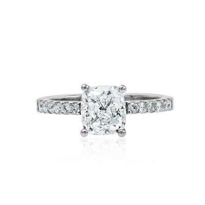 1.51ct G VS2 Cushion Cut Diamond Ring Solitaire Earrings, Fancy Earrings, Diamond Solitaire Rings, Diamond Bands, Diamond Engagement Rings, Diamond Cuts, Diamond Dress Ring, Cushion Cut Diamond Ring, Cushion Cut Diamonds