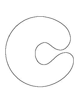 bubble letter c pattern lettering