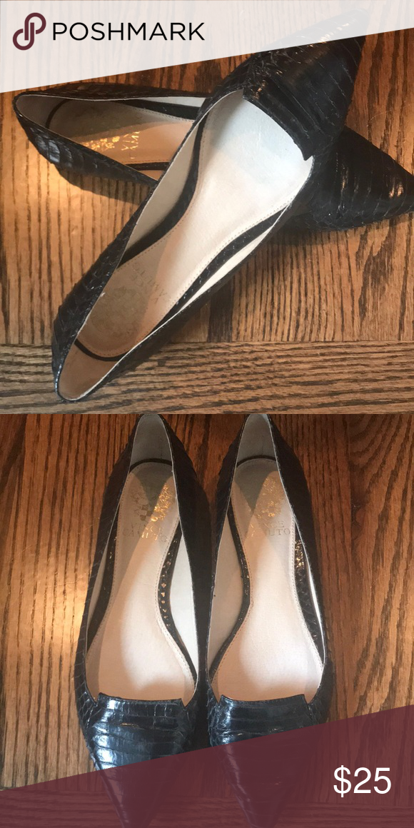vince camuto snakeskin flats