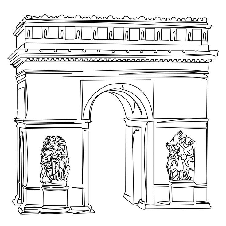 Monument Architecture, Architecture Drawing, Building Architecture, Building Illustration, Illustration Art, Art Inspiration Drawing, Drawing Ideas, Famous Monuments, Continuous Line Drawing