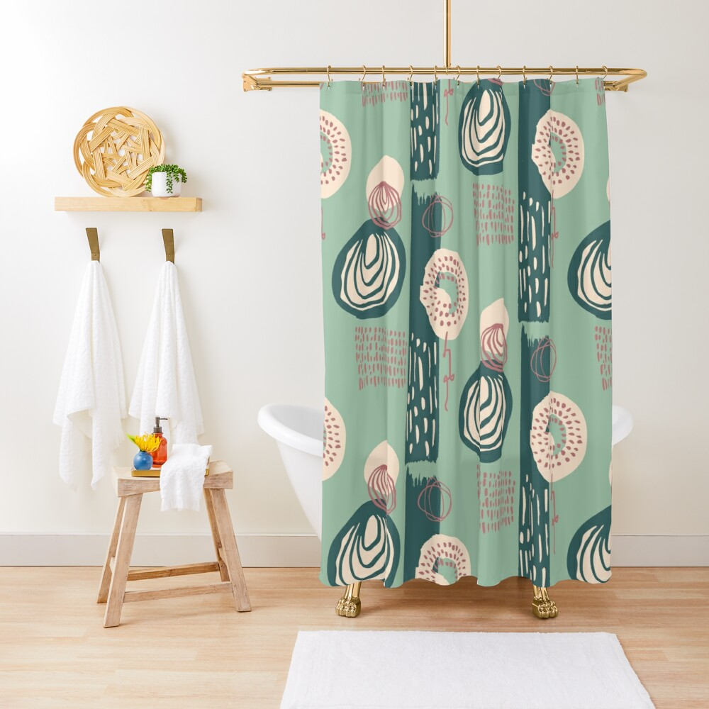 Florally No9 Hand Drawn Abstract Floral Bold Playful Surface Pattern Graphic Design Shower Curtain By Su Surface Pattern Florally No9 Hand Drawn Abstract Floral Bold Playful Surface Pattern Graphic Design Shower Curtain By Su Surface Pattern