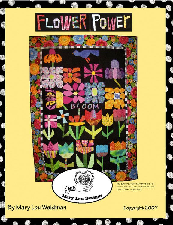 Flower Power Quilt Instruction Book By Mary Lou Weidman Easy And