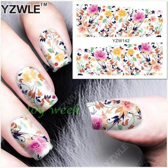 Water Sticker For Nails Art All Decorations Sliders Flowers Lace