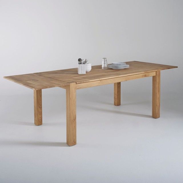 Table Chêne Massif 2 Allonges Adelita