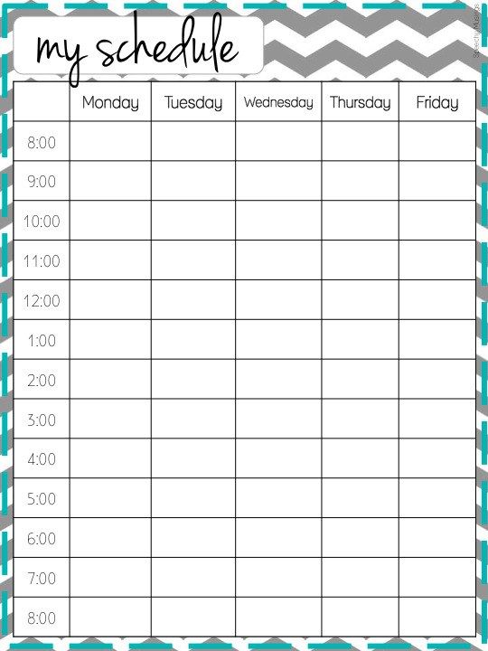 ultimate guide nanny portfolio schedule printable my schedule for school