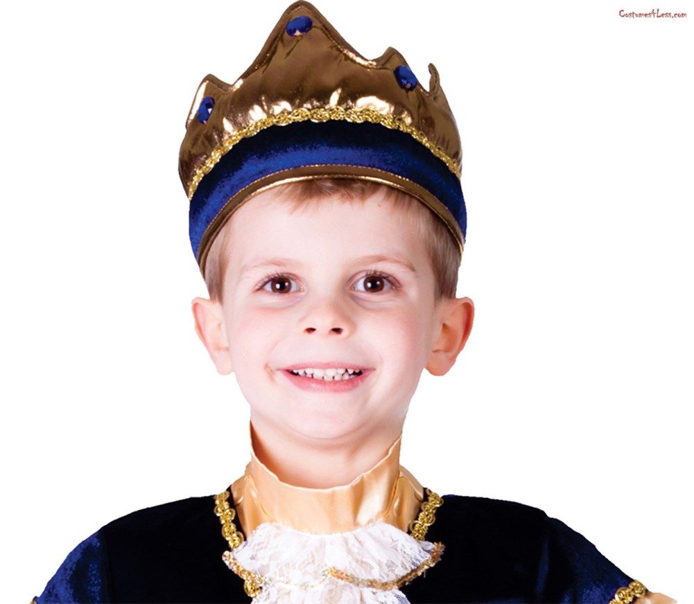 Dress Up America Kids Gold Crown and Scepter Props for Children