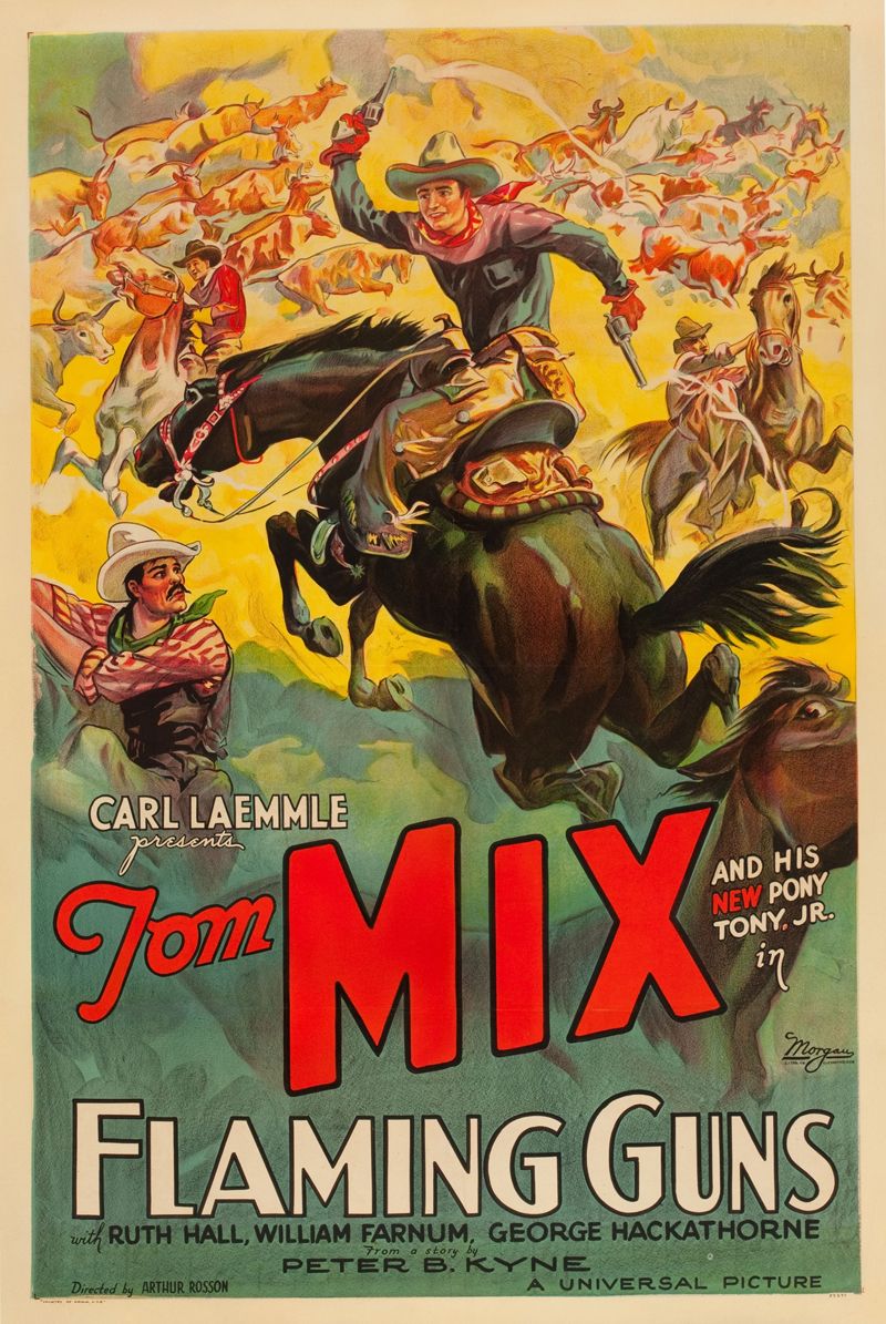 Hidden Gold 1932 Tom Mix Cult Western movie poster print
