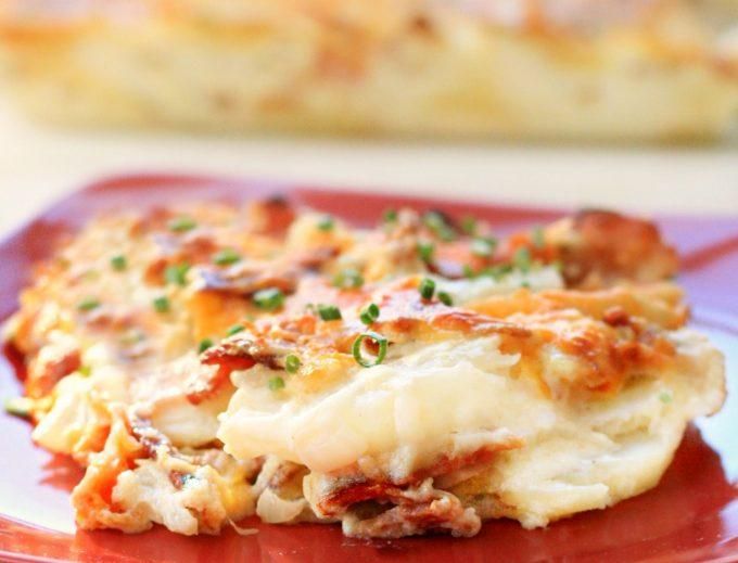Loaded Cauliflower Au Gratin- A Creamy, Cheesy Ket Loaded Cauliflower Au Gratin- A Creamy, Cheesy Ket