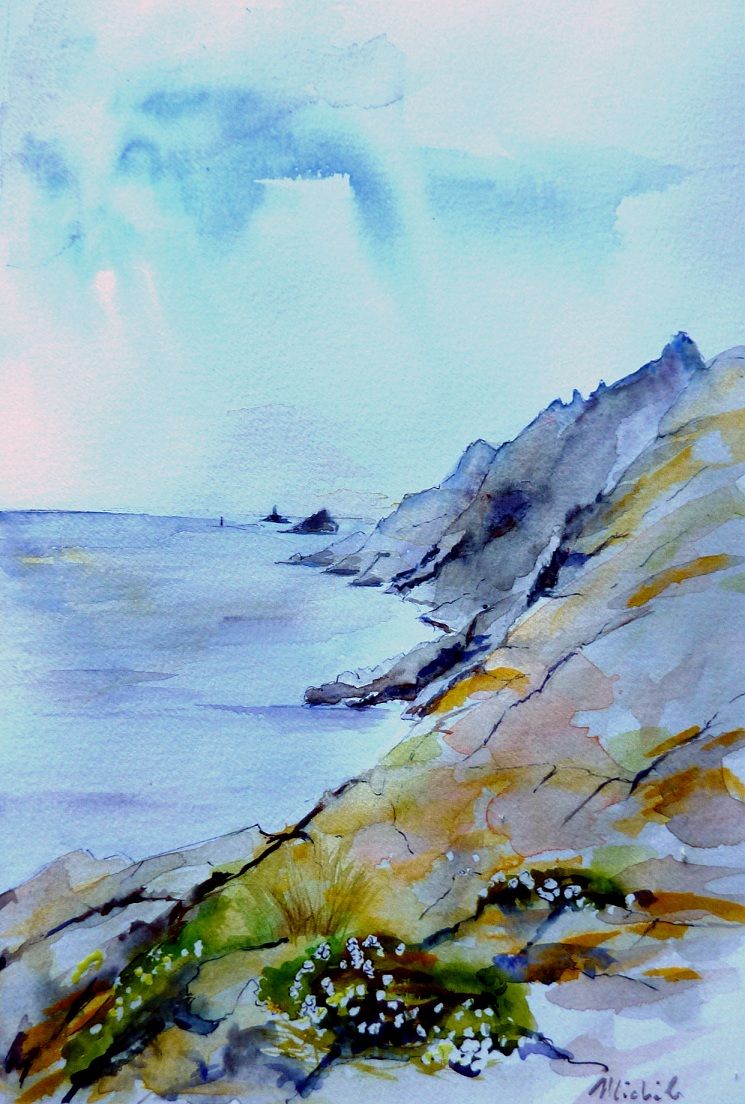 aquarelles, paysages, arbre, fleurs, cours d'eau, cascade aquarelles, paysages, arbre, fleurs, cours d'eau, cascade