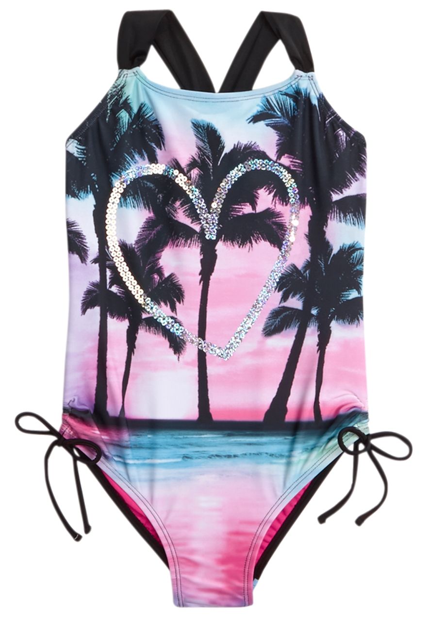 Scenic One Piece Swimsuit Cute Bathing Suits Kid Swim Suits