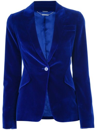 ALEXANDER MCQUEEN Velvet Blazer | Fashion, Clothes, Blue fashion