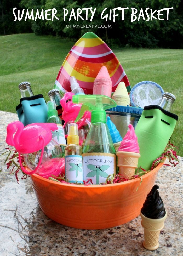 Summer Party Gift Basket Summer Gift Baskets Hostess Gifts