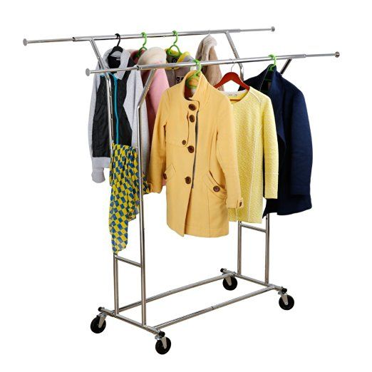 Langria Heavy Duty Commercial Grade Clothing Garment Rack With Top Rod And Lower Storage Shelf The Product Promoter Garment Racks Clothing Rack Clothes Stand