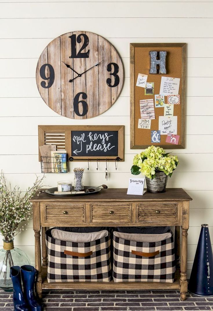 55 Fresh Farmhouse Home Decor Ideas | entry way ... 55 Fresh Farmhouse Home Decor Ideas entry way