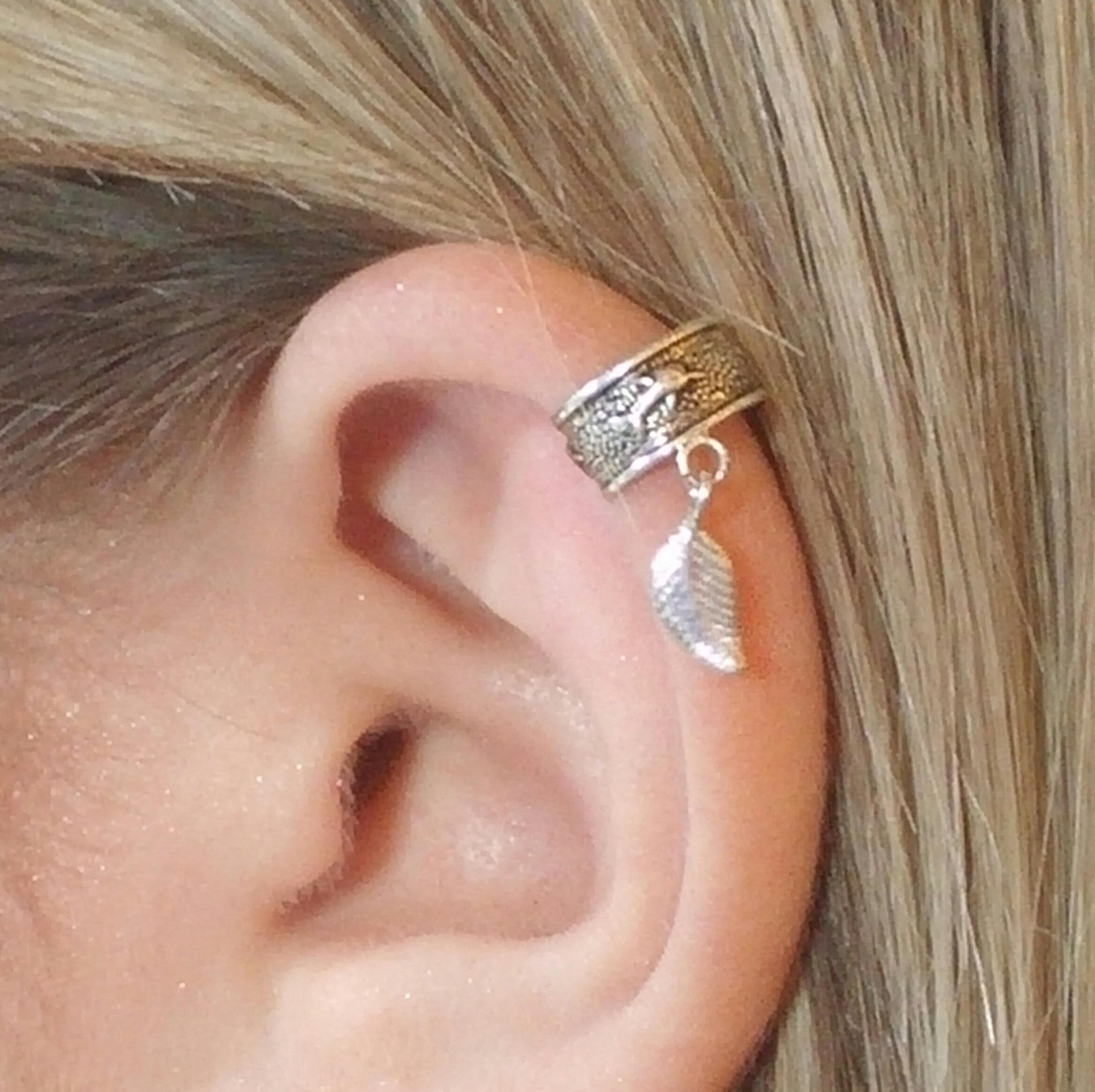 Ear Clip Wraps Earring Cuff Fake Silver Cuffs Ear Clip Wraps Earring Cuff Fake Silver Cuffs Double Gold Earrings Boho By Noajewelry1 On