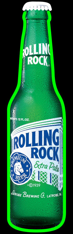 rolling rock bottle neon beer sign rolling rock neon beer signs