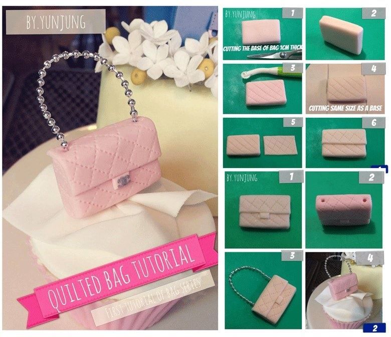 Small Bag Cake Topper With Images Handbag Cakes Fondant Small Bag Cake Topper With Images