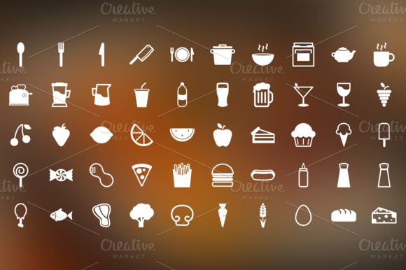 snack time 50 food themed icons pinterest snack time is a set of 50 food related pictograms designed on a 32x32 pixel grid